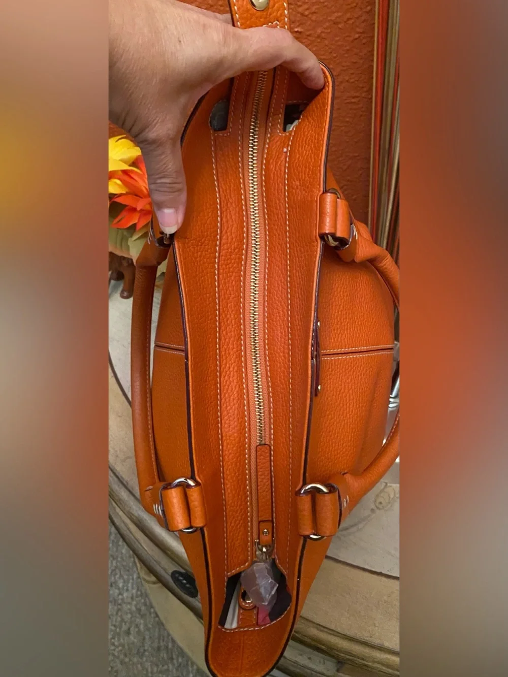 Kate Spade ♠️ - EUC - Madrid Bon Mot Shopper Bag in Burnt Orange